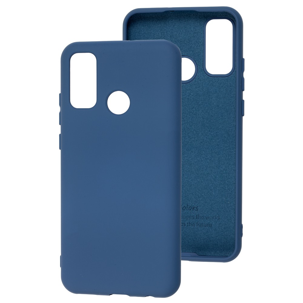 Silicone Cover Full (A) для Huawei P Smart (2020) (Navy Blue) без логотипу-0