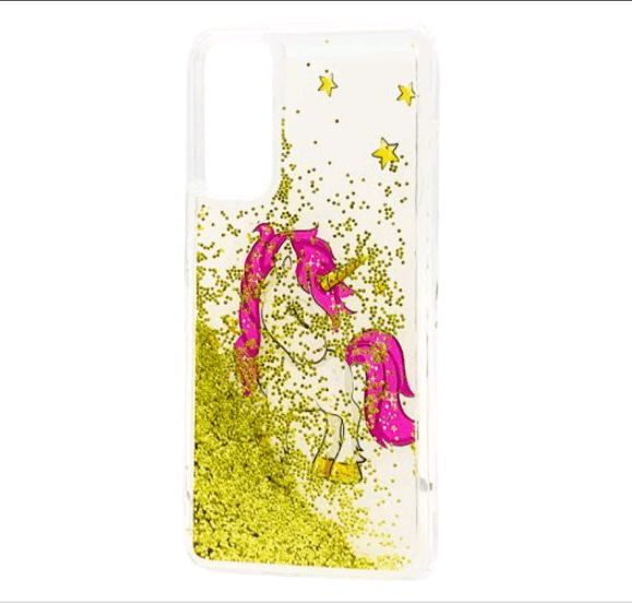 Накладка Fluid Painted для Huawei P Smart 2021 "Чарівний єдиноріг" (переливається)-0