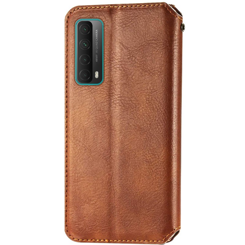 Книжка GETMAN Cubic для Huawei P Smart (2021) / Y7a коричнева-1