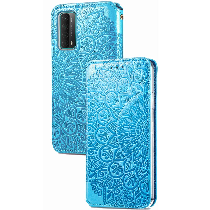 Книжка GETMAN Mandala для Huawei P Smart (2021) / Y7a  синя-1