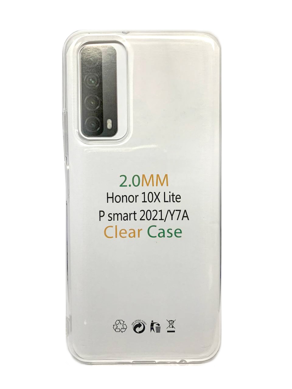 Накладка Premium для Huawei P Smart 2021/Honor 10X lite прозорий силікон-1
