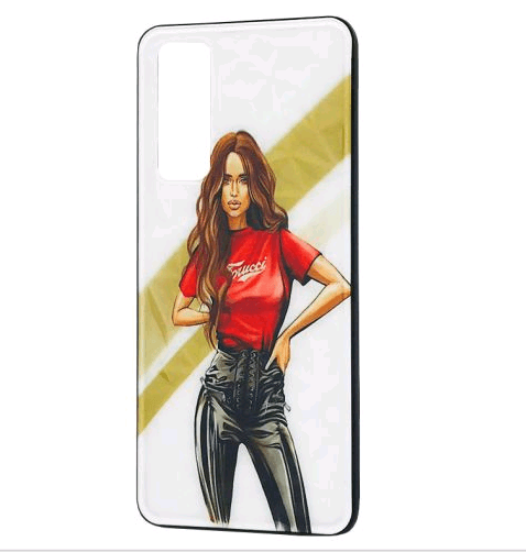 Накладка Ladies для Huawei P Smart 2021 Girl Red-0