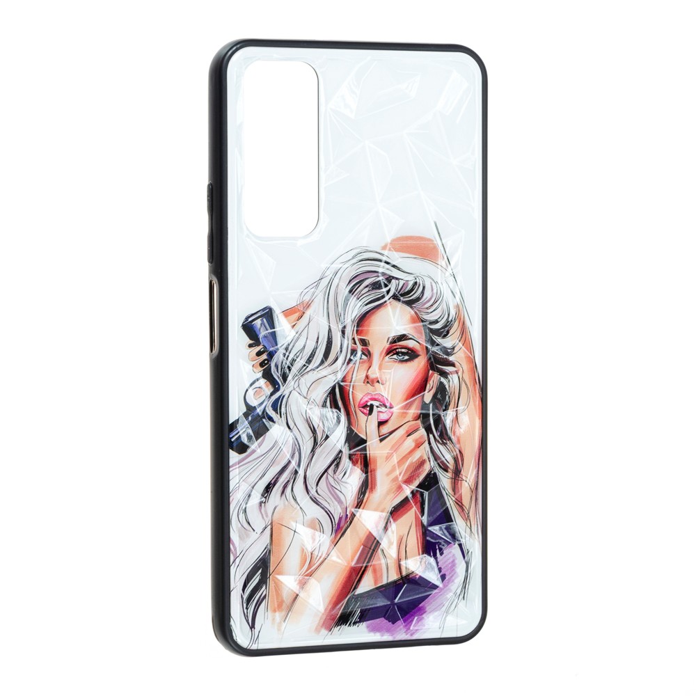 Накладка Ladies для Huawei P Smart 2021  Girl Purple-0