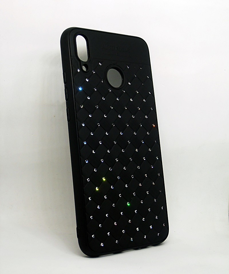 Силикон NETTING DIAMOND Huawei Y9 (2019) (черный)-0