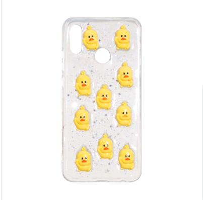 Накладка TPU 3D для Samsung M20 (Качечки)-0