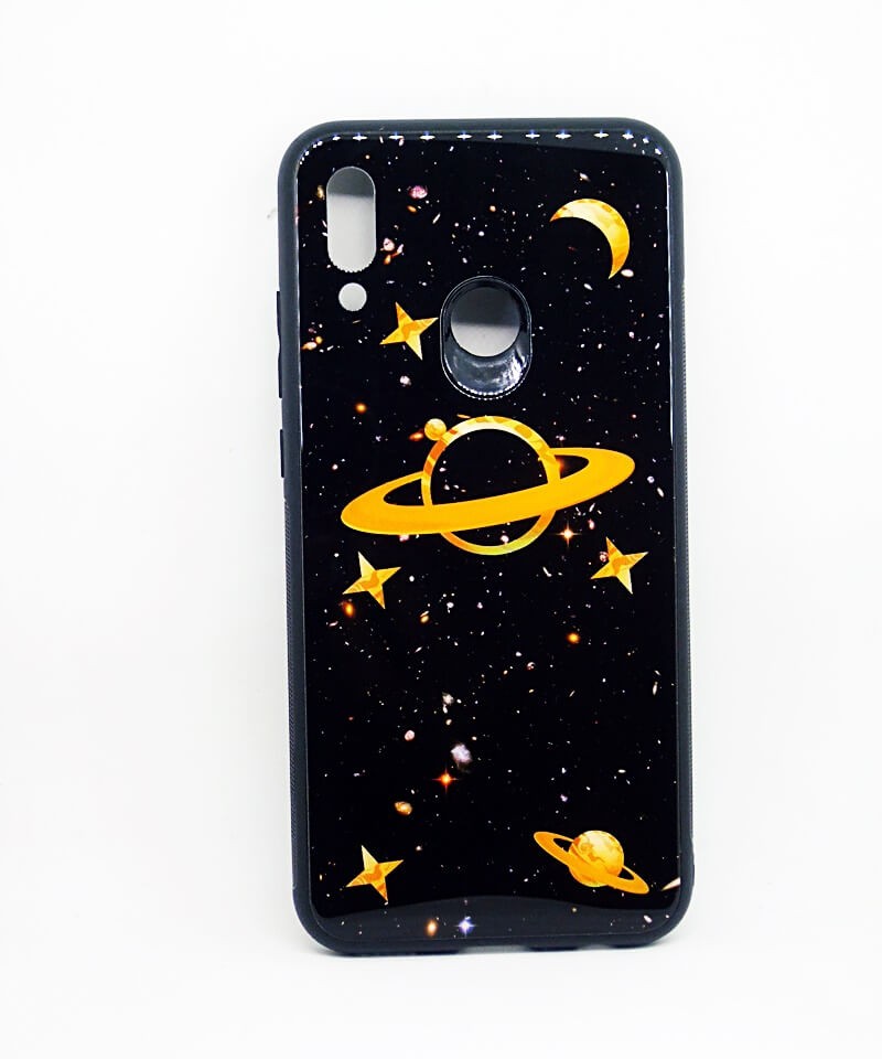 Накладка Printed Glass для Samsung M20 "Сатурн"-0