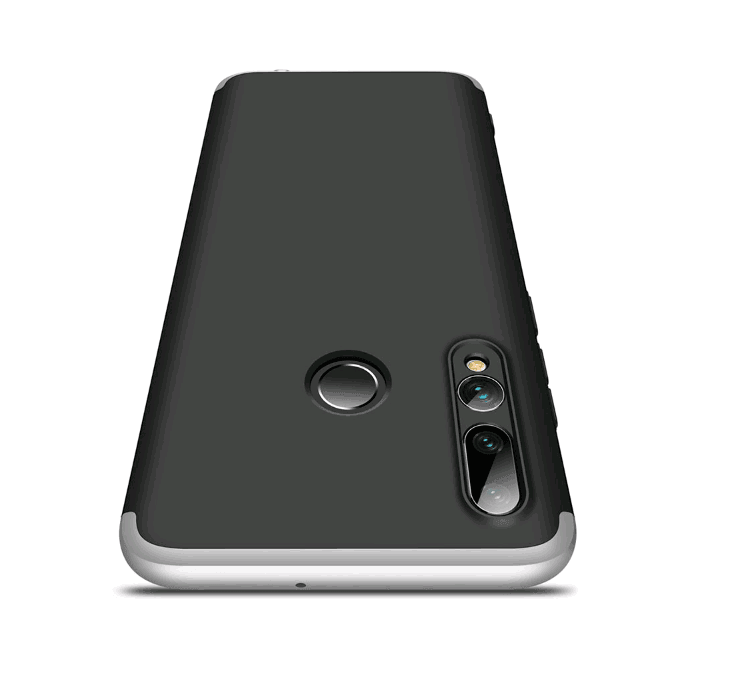 Чохол-накладка GKK 3 в1 для Honor 10i (HRY-LX1T)/20i чорний зі срібним-1