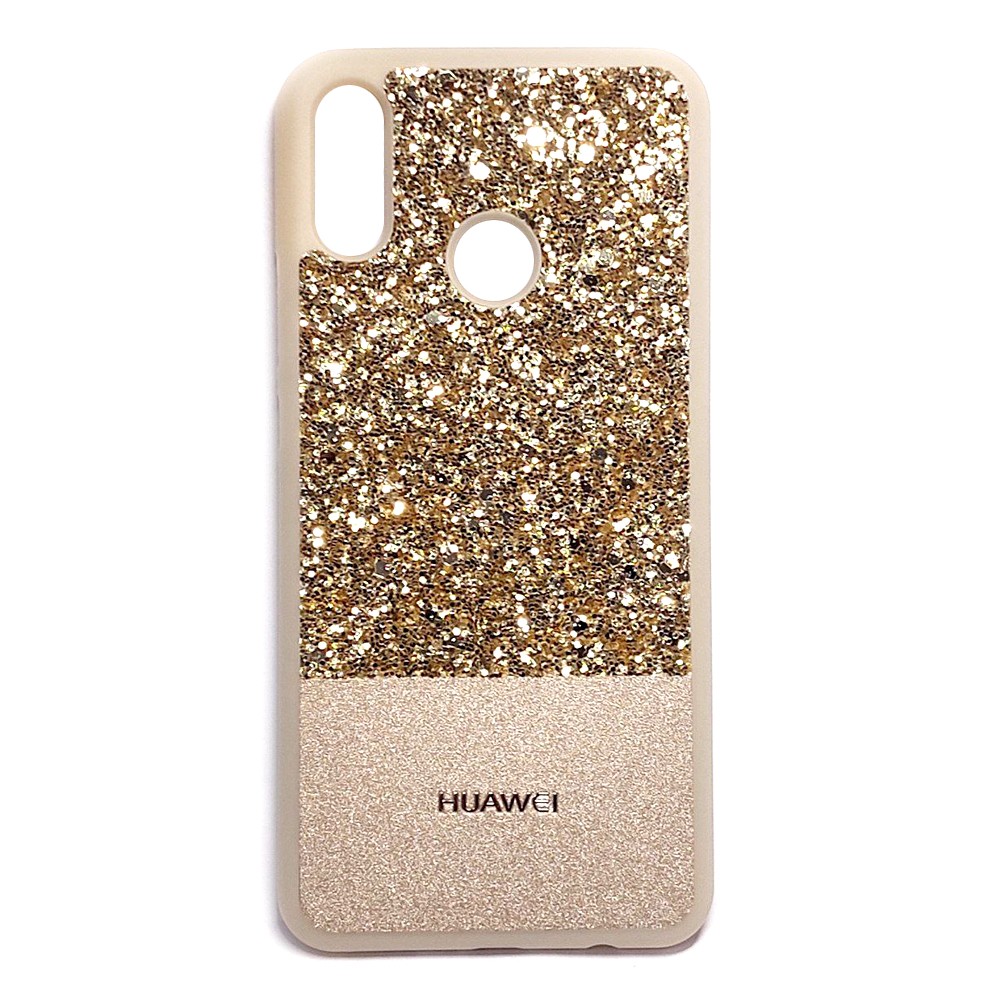 Накладка Label Case Leather+Shining для Huawei P Smart Plus  золота-0