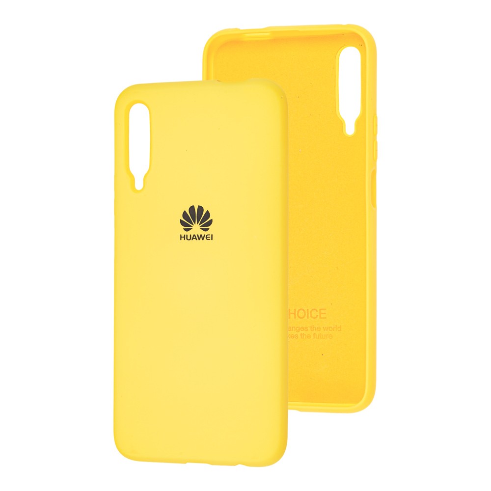 HQ Silicone Case для Huawei P Smart Pro/Honor 9X жовтий-0