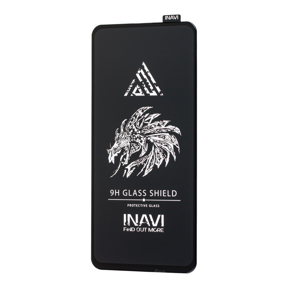 Захисне скло INAVI PREMIUM для Huawei P Smart Pro з чорною рамкою-0