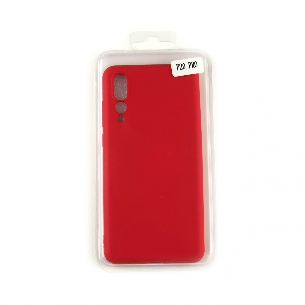 Silicone Case Full Cover для Huawei P20 Pro червоний-0
