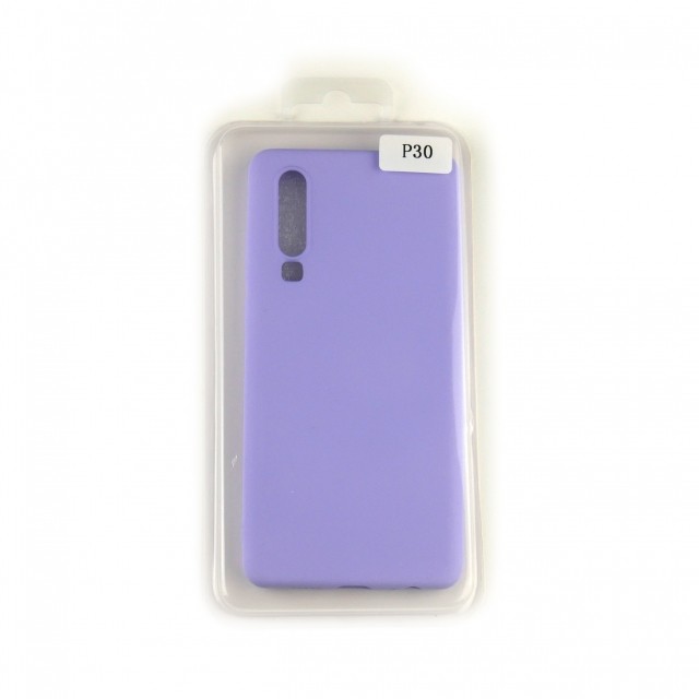 Накладка Silicone Case Full Cover Huawei для P30 лавандова-0
