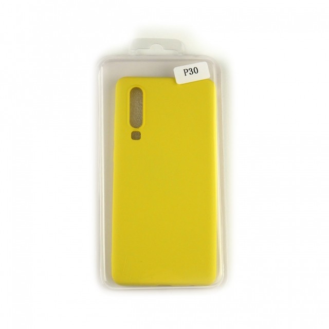 Накладка Silicone Case Full Cover Huawei для P30 Жовта-0