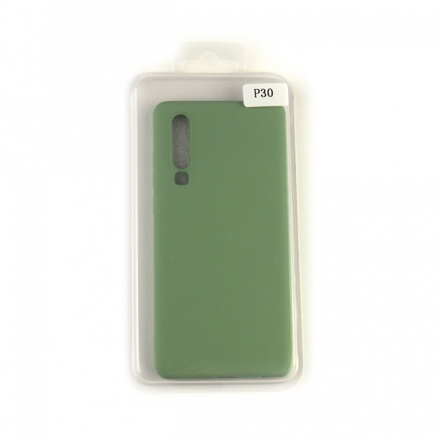 Накладка Silicone Case Full Cover Huawei для P30 Зелена-0