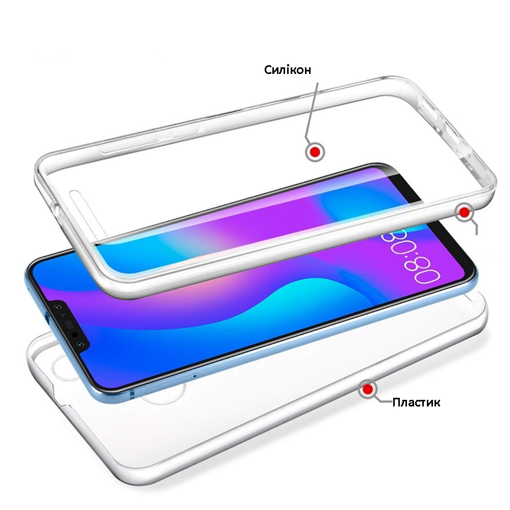 Чохол TPU+PC 360 Huawei P30 Pro (прозорий)-2