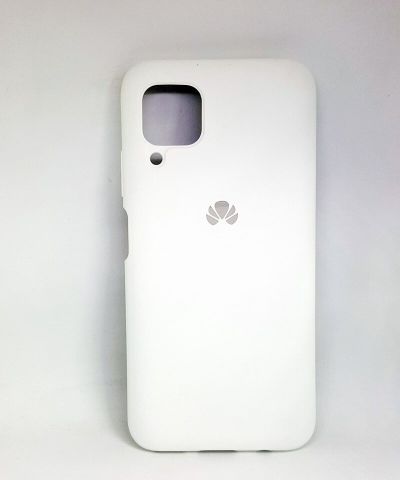 Silicone Cover Full Protective для Huawei P40 Lite (White)-0