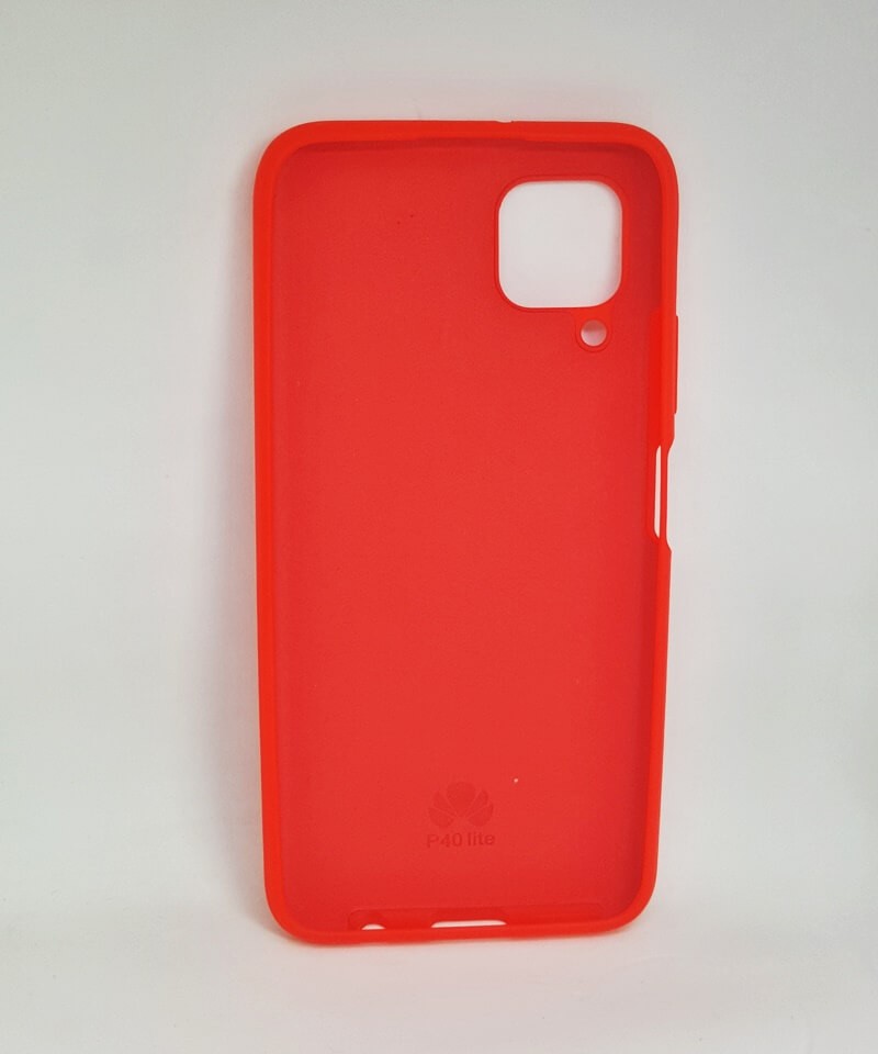 Silicone Cover Full Protective для Huawei P40 Lite (Red)-1