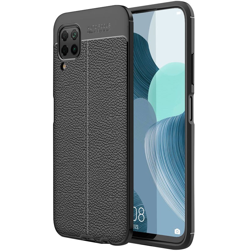 Накладка Ultimate Leather для Huawei P40 Lite чорна-0
