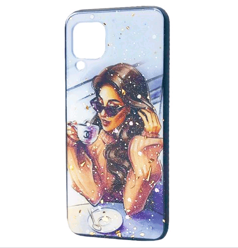 Накладка Mix Art для Huawei P40 Lite Дівчина в кафе-0