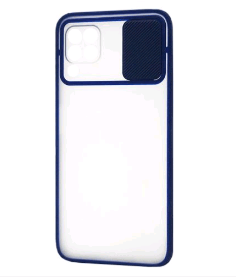 Накладка Camshield mate TPU для Huawei P40 Lite синя шторка-0