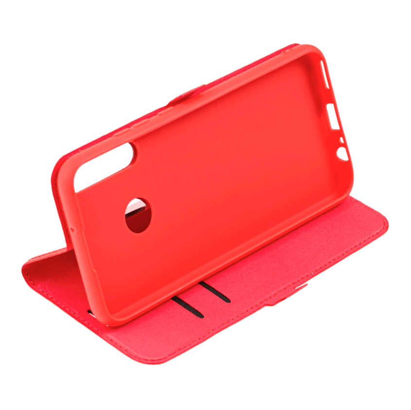 Книжка Side Magnet для Huawei P40 Lite E/Honor 9C (red)-1