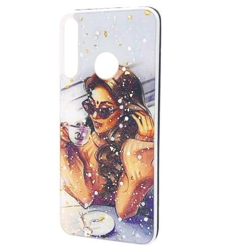 Накладка Mix Art для Huawei P40 Lite E/Y7P Дівчина в кафе-0