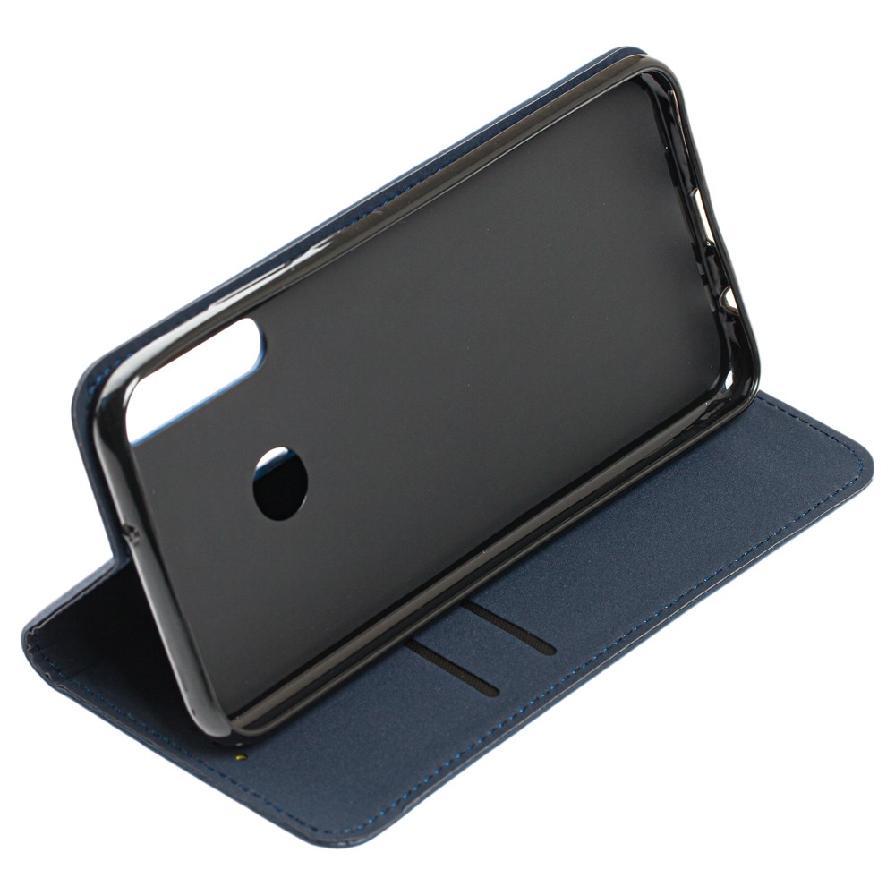 Книжка Black TPU Magnet для Huawei P40 Lite E Синя-1