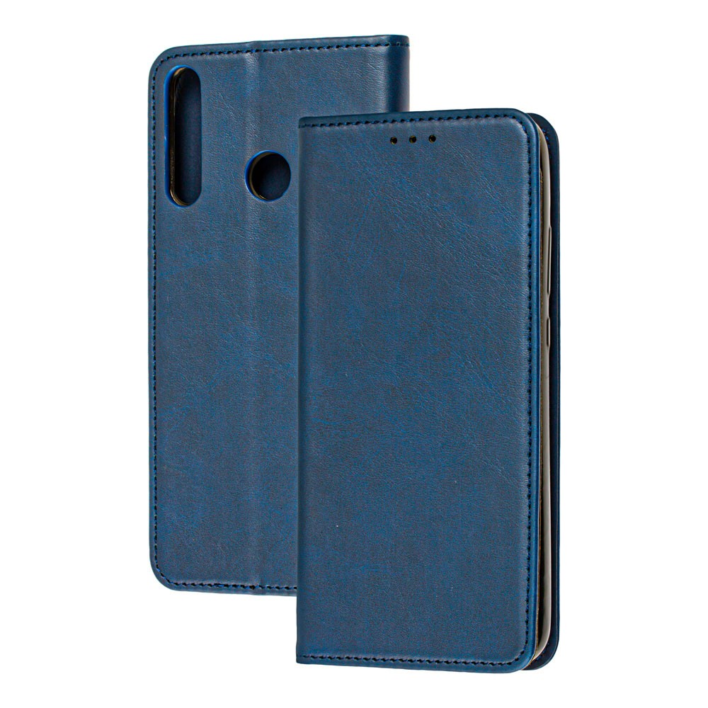 Книжка Black TPU Magnet для Huawei P40 Lite E Синя-0