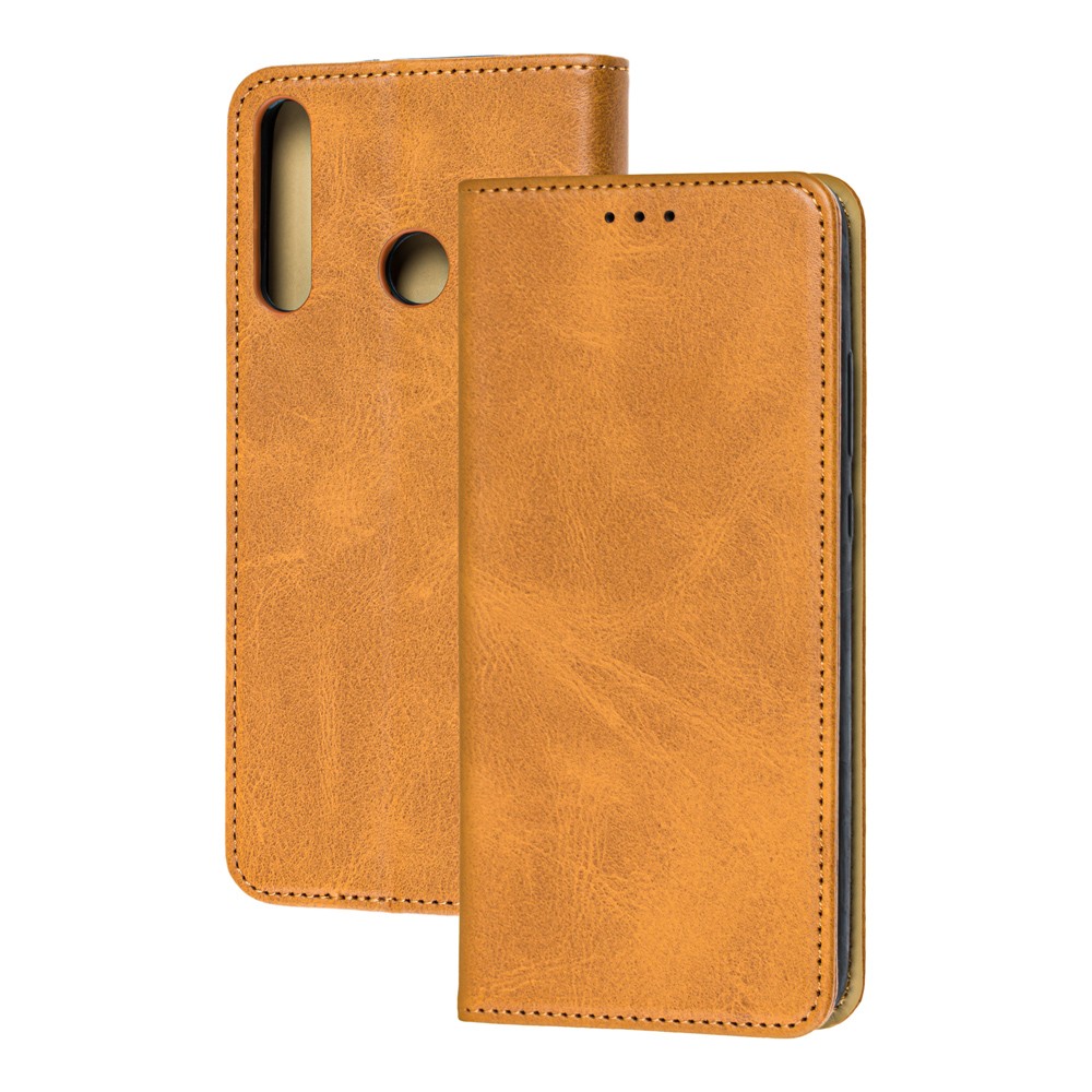 Книжка Black TPU Magnet для Huawei P40 Lite E Коричнева-0