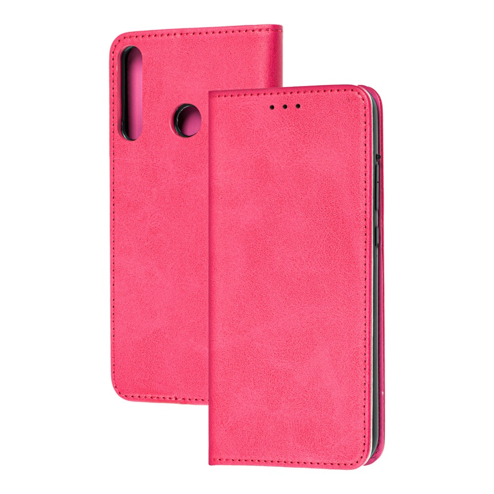 Книжка Black TPU Magnet для Huawei P40 Lite E Рожева-0