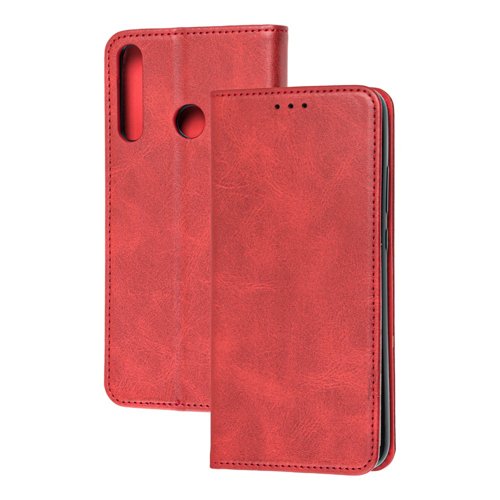 Книжка Black TPU Magnet для Huawei P40 Lite E Червона-0