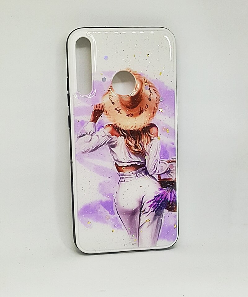 Накладка Mix Art для Huawei P40 Lite E / Y7p (2020) Дівчина в капелюсі з широкими полями-0