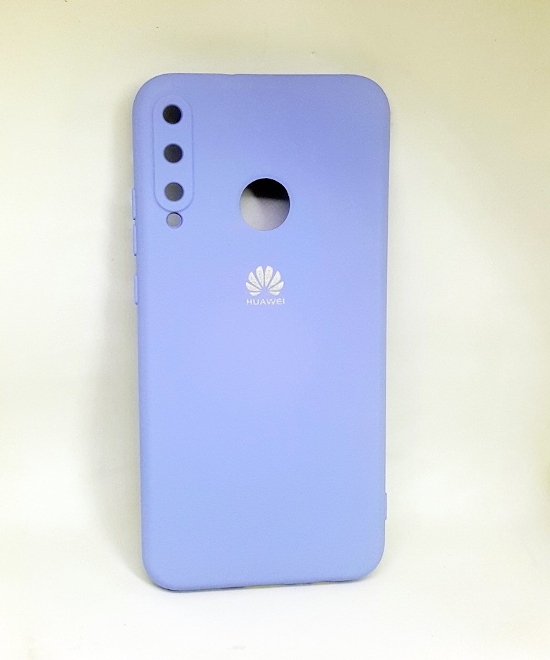 Накладка Silicone Case Full Camera для Huawei P40 Lite E бузкова-0