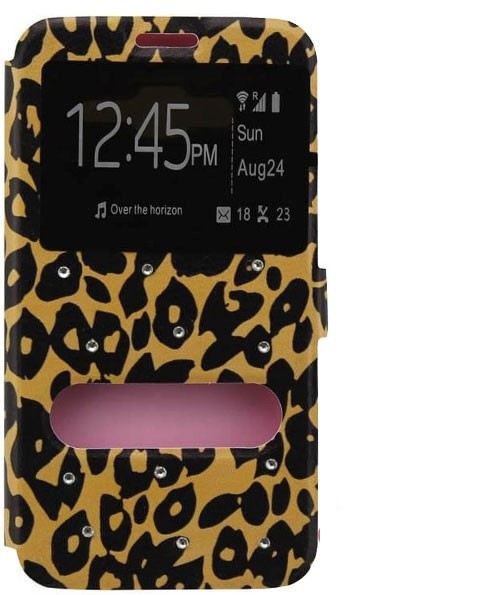 Книжка Print для HTC Desire 620 #4 леопард-0