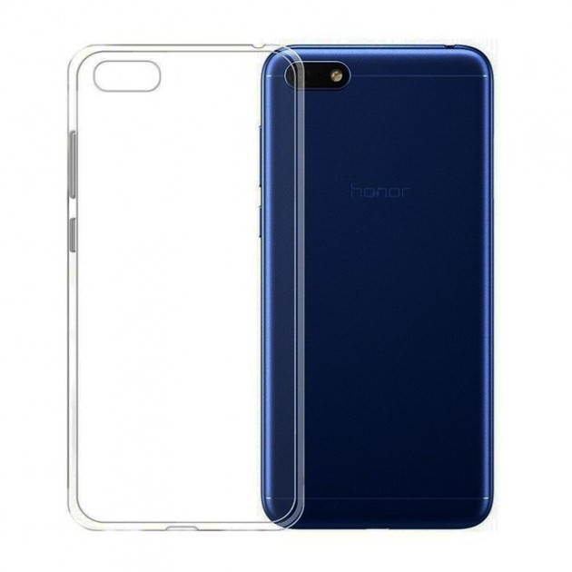 Накладка Premium для  Huawei Y5 (2018) (DRA-L21) / Honor 7A (DUA-L22) Прозорий силікон-0