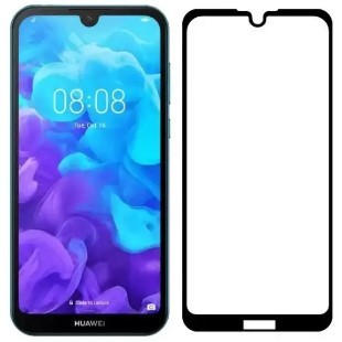 Захисне скло 5D/6D для Huawei Y5-2019 black (тех.пак.)-0