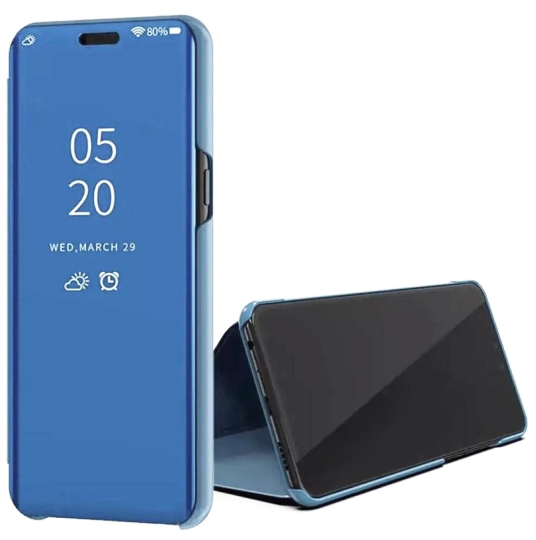 Книжка Clear View для Xiaomi Redmi 10C/Poco C40 (Синя)-0