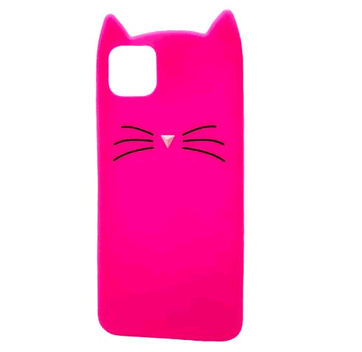 Накладка 3D Cat для Huawei Y5p/Honor 9S малинова-0