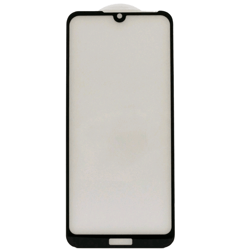 Захисне скло Full Glue для Huawei Y6 2019 з чорною рамкою-0