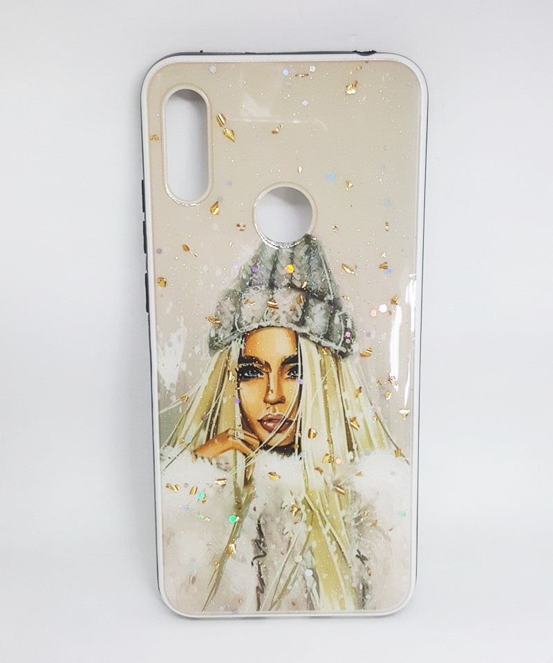 Накладка Mix Art для Huawei Y6 Prime 2019  Дівчина з довгим волоссям в шапці-0