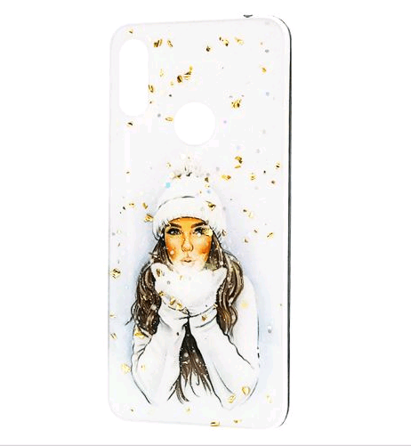 Накладка Mix Art для Huawei Y6 Prime 2019 Дівчина в шапці і рукавичках-0