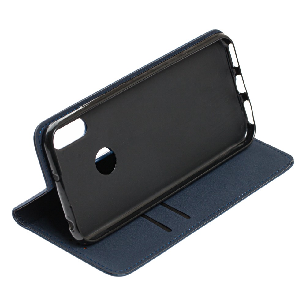 Книжка Black TPU Magnet для Huawei Y6 Prime (2019)/Y6s/Honor 8A Синя-1