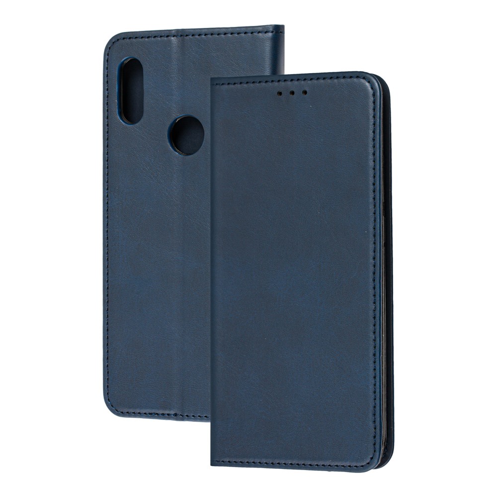 Книжка Black TPU Magnet для Huawei Y6 Prime (2019)/Y6s/Honor 8A Синя-0