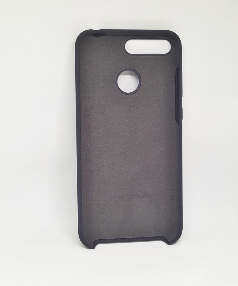 Накладка Silicone Case Premium для Huawei Y6 Prime (2018) (ATU-l21)/ Honor 7C  (AUM-L41) / Honor 7A Pro (AUM-L29) (Graphit)-1
