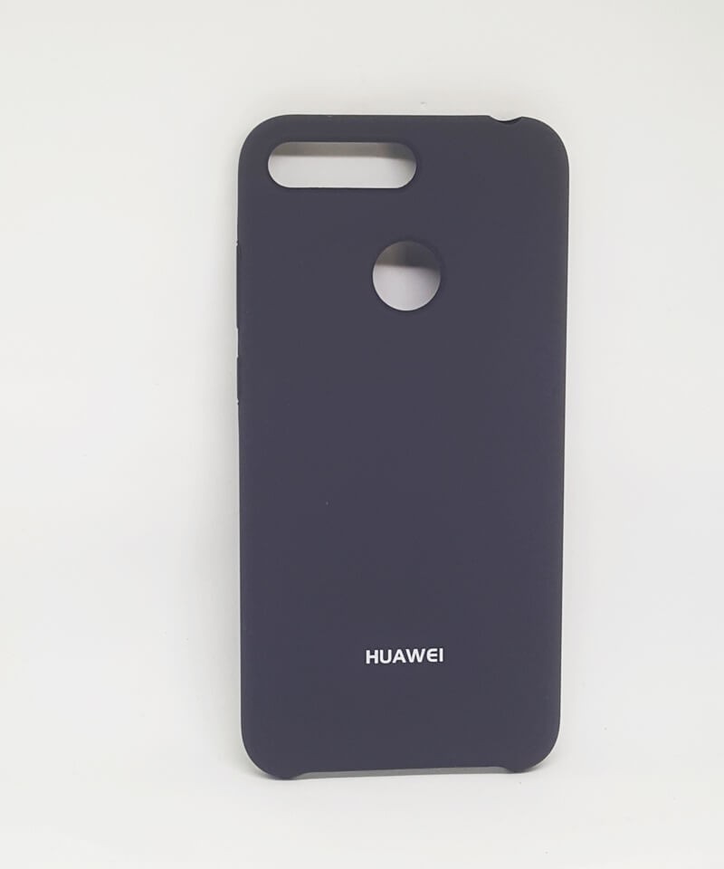 Накладка Silicone Case Premium для Huawei Y6 Prime (2018) (ATU-l21)/ Honor 7C  (AUM-L41) / Honor 7A Pro (AUM-L29) (Graphit)-0