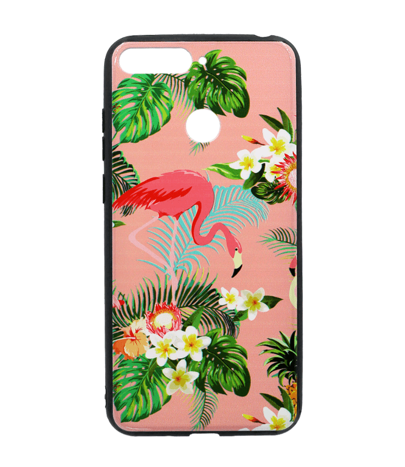 Накладка Art для Huawei Y6 Prime (2018) Фламінго рожева-0