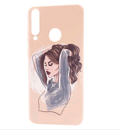 WAVE Fancy для Huawei Y6p (red lips girl/pink sand)-0