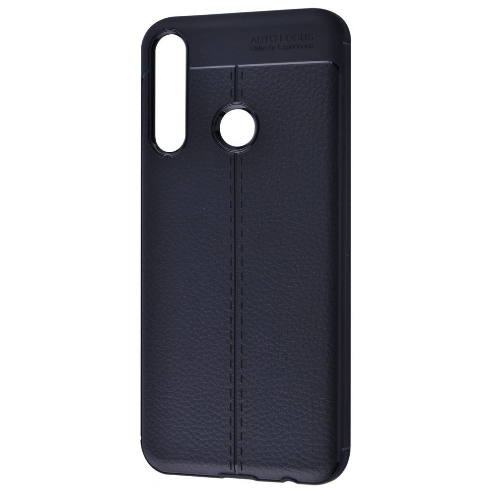 Накладка Ultimate Leather для Huawei Y6P чорна-0