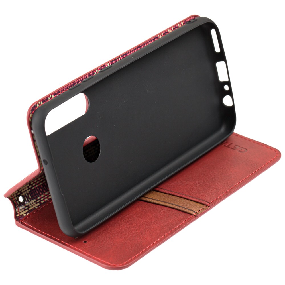 Книжка GETMAN Cubic для Huawei Y6P червона-1