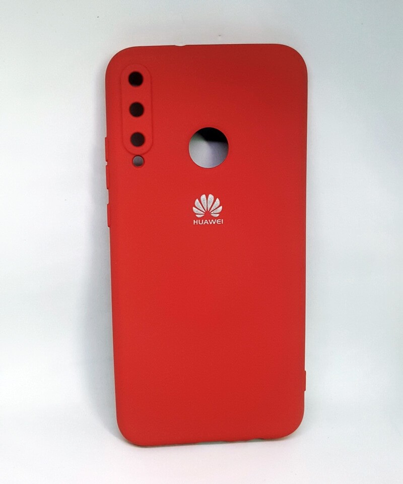 Накладка Silicone Case Full Camera для Huawei Y6P бордова-0